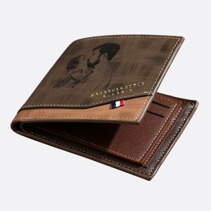 UnusualStandout #575 Custom Men's Photo Leather Wallet