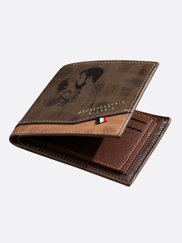 UnusualStandout #575 Custom Men's Photo Leather Wallet