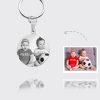 UnusualStandout #580 Personalized Photo Keychain Titanium Steel Round-Shaped