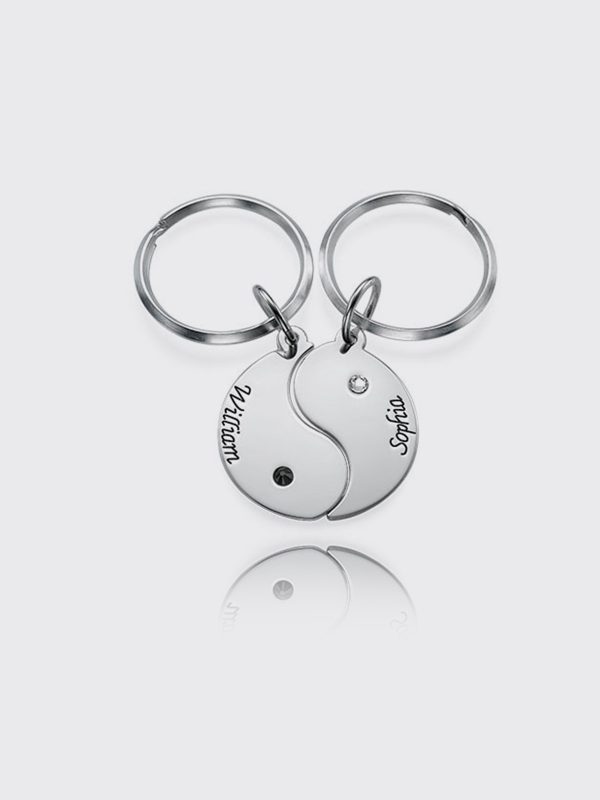 UnusualStandout #585 Personalized Gossip Keychain for Couples