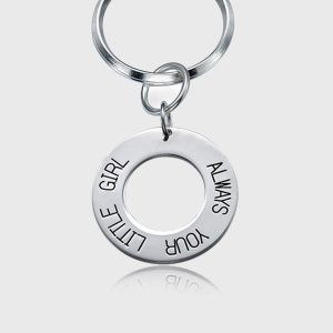 UnusualStandout #591 Personalized Name Disc Keychain