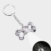 UnusualStandout #604 Personalized Pet Projection Keychain Memorial Gift - Bone