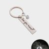 UnusualStandout #605 Personalized Couple Projection Photo Keychain