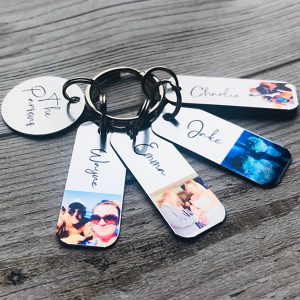 UnusualStandout #612 Personalized Photo Key Ring With Name