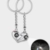 UnusualStandout #631 Personalized Couple Picture Projection Keychain,Couple Keychain Set