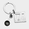 UnusualStandout #634 Personalized Photo Projection Calendar Keychain