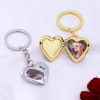 UnusualStandout #640 Personalized Heart Locket Keychain with Fingerprint