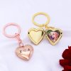 UnusualStandout #648 Personalized Engraved Heart Photo Locket Keychain