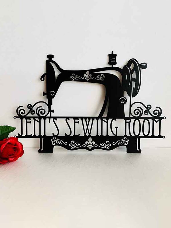 UnusualStandout #651 Personalized Sewing Room Metal Sign Mother's Day Gift