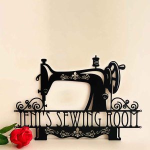 UnusualStandout #651 Personalized Sewing Room Metal Sign Mother's Day Gift