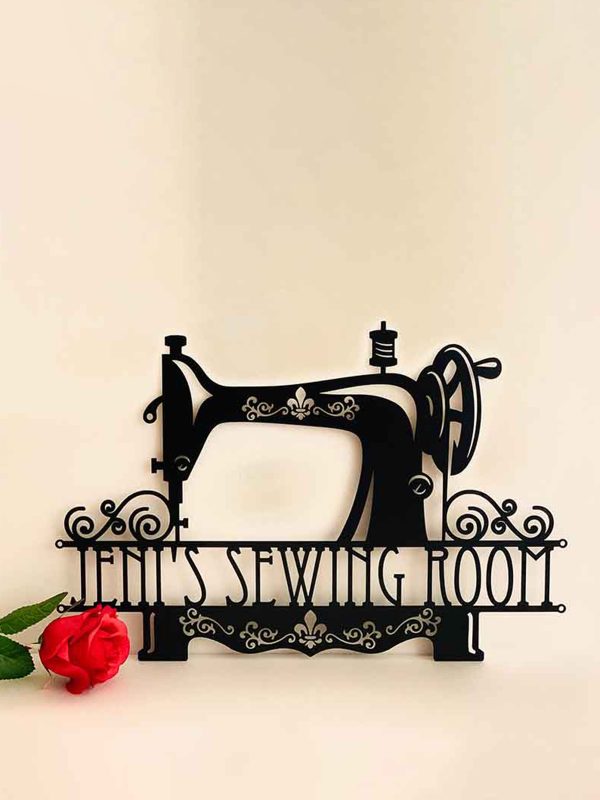 UnusualStandout #651 Personalized Sewing Room Metal Sign Mother's Day Gift