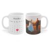 UnusualStandout #652 Personalized Anniversary Mug With Your Photo And Calendar