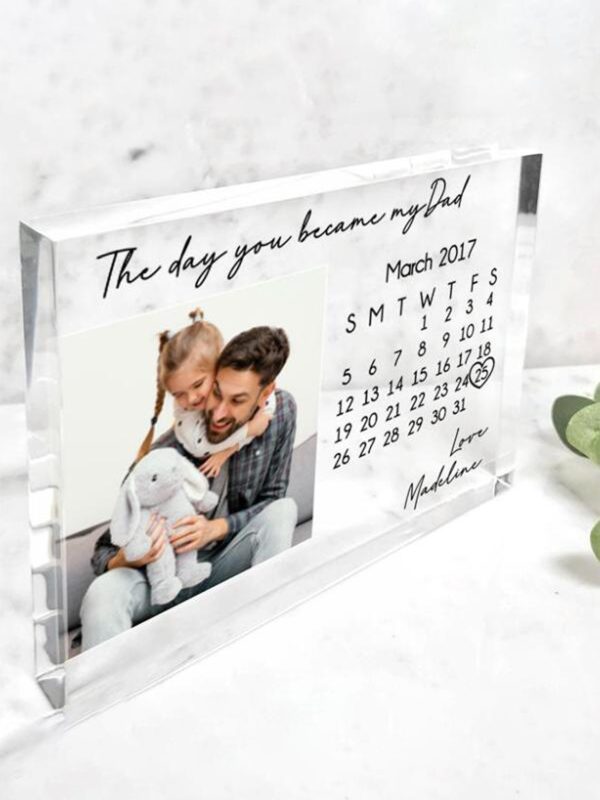 UnusualStandout #656 Personalized Acrylic Anniversary Date Keepsake