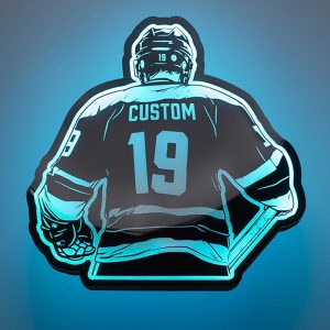 UnusualStandout #662 Personalized Hockey Name Sign Decorative Light