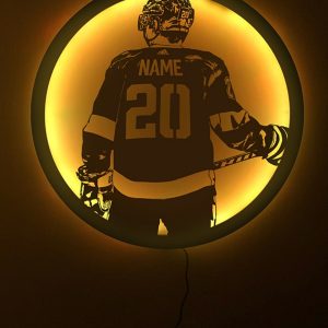 UnusualStandout #663 Personalized Hockey Player Name Sign Night Light