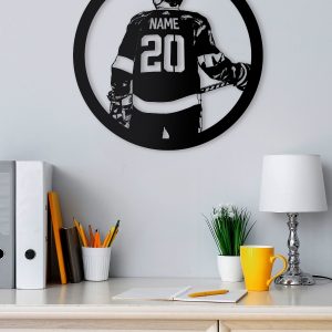 UnusualStandout #663 Personalized Hockey Player Name Sign Night Light