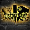 UnusualStandout #665 Personalized Hair Salon Metal Wall Art LED Lights