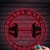 UnusualStandout #672 Personalized Gym Metal Signs