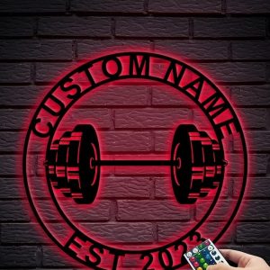 UnusualStandout #672 Personalized Gym Metal Signs