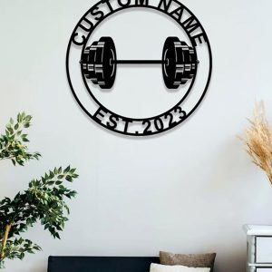 UnusualStandout #672 Personalized Gym Metal Signs