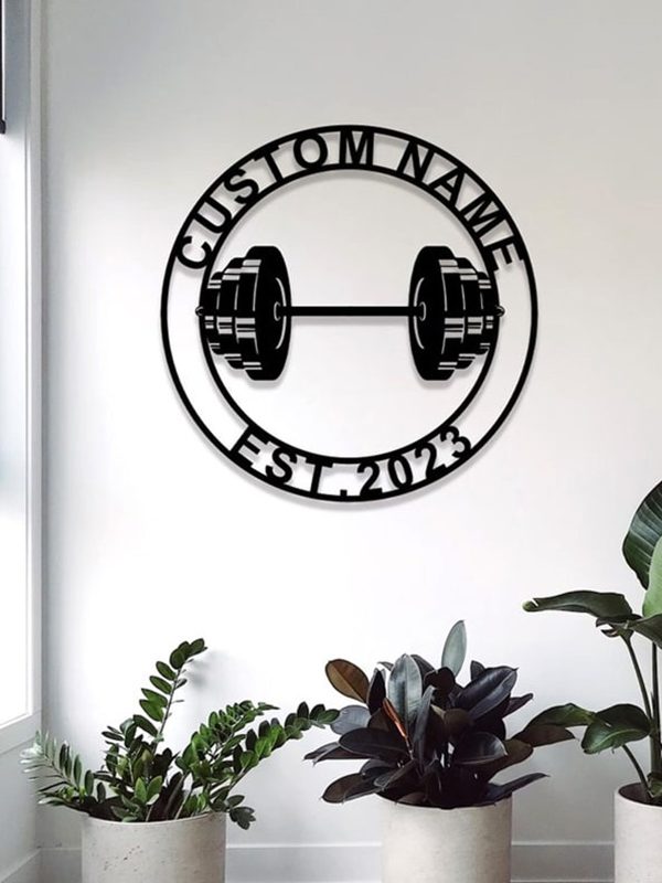 UnusualStandout #672 Personalized Gym Metal Signs