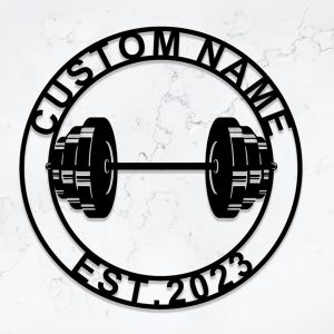 UnusualStandout #672 Personalized Gym Metal Signs