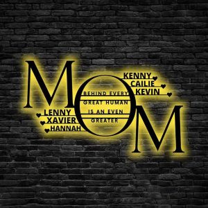 UnusualStandout #673 Personalized Mother's Day Metal Name Signs