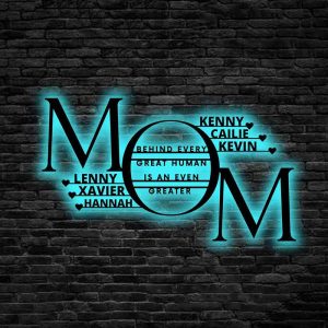 UnusualStandout #673 Personalized Mother's Day Metal Name Signs