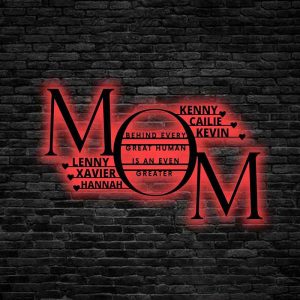 UnusualStandout #673 Personalized Mother's Day Metal Name Signs