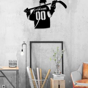 UnusualStandout #687 Personalized Hockey Metal Sign