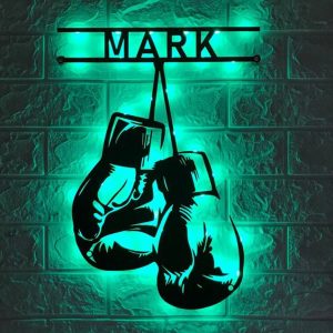 UnusualStandout #688 Personalized Boxing Glove Metal Sign