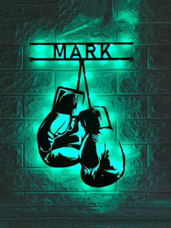 UnusualStandout #688 Personalized Boxing Glove Metal Sign