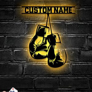 UnusualStandout #688 Personalized Boxing Glove Metal Sign