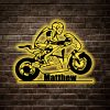 UnusualStandout #692 Personalized Custom Motorcycle Riding Metal Sign