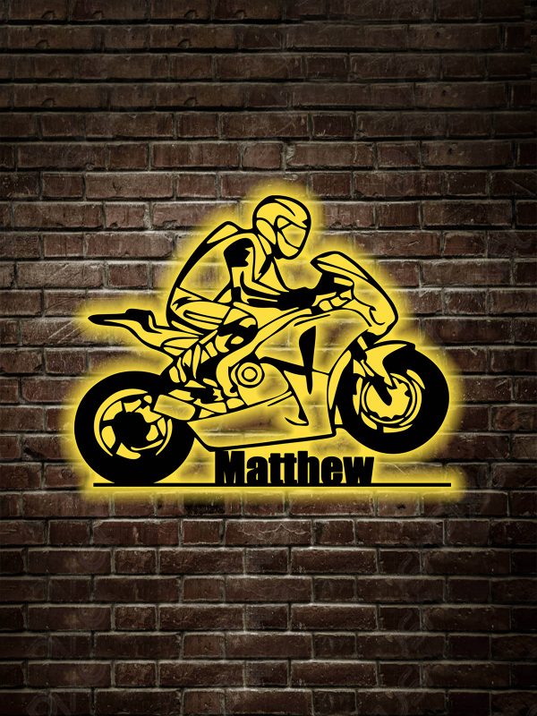 UnusualStandout #692 Personalized Custom Motorcycle Riding Metal Sign