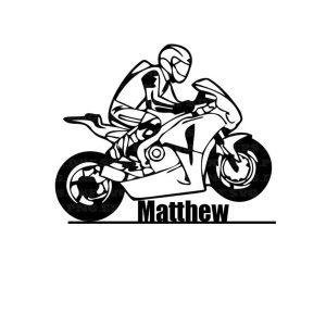 UnusualStandout #692 Personalized Custom Motorcycle Riding Metal Sign