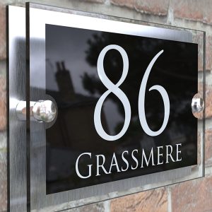 UnusualStandout #697 Personalized Metal Acrylic Door Plate