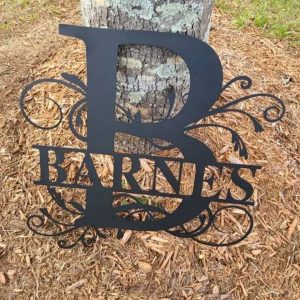 UnusualStandout #698 Personalized Name Metal Letter Decorative Sign