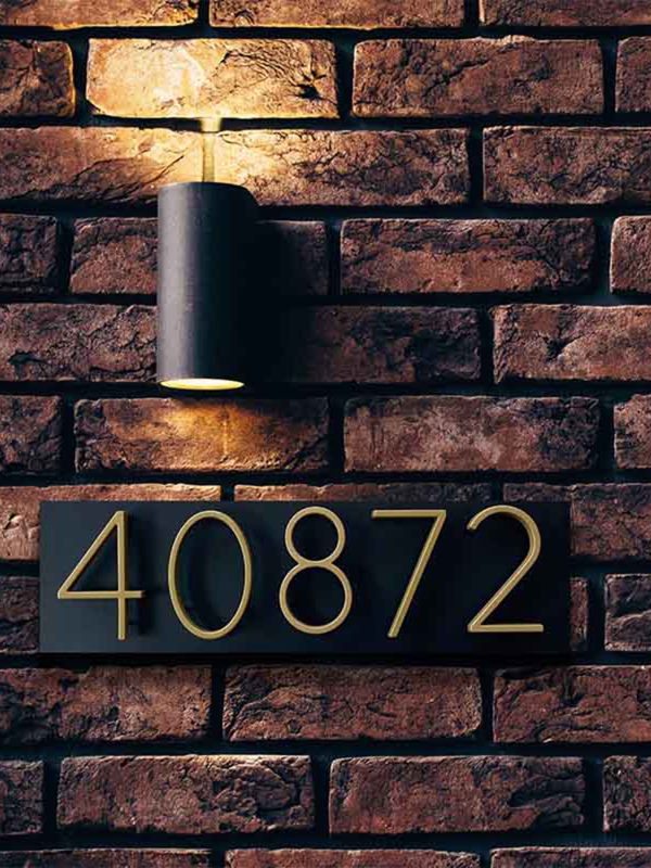 UnusualStandout #700 Personalized Metal House Number Sign