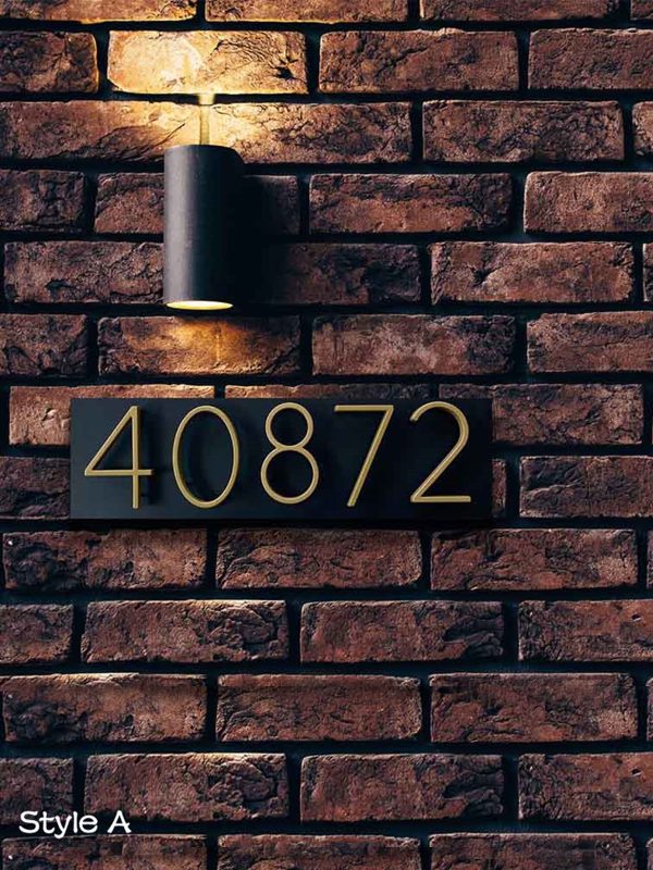 UnusualStandout #700 Personalized Metal House Number Sign