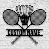 UnusualStandout #720 Personalized Badminton Racket Metal Logo Decoration