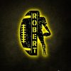 UnusualStandout #742 Personalized Football Metal Signs