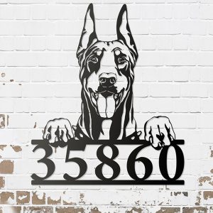 UnusualStandout #745 Personalised Doberman Metal Sign