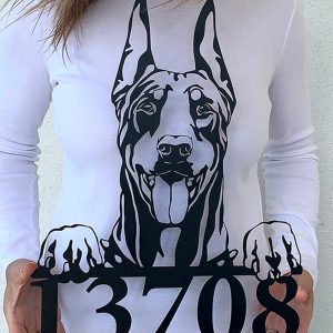 UnusualStandout #745 Personalised Doberman Metal Sign