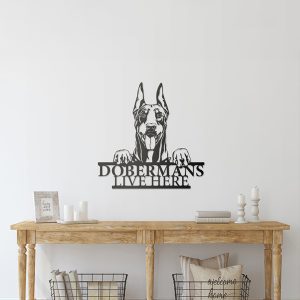 UnusualStandout #745 Personalised Doberman Metal Sign