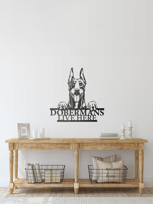 UnusualStandout #745 Personalised Doberman Metal Sign