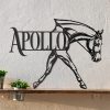 UnusualStandout #746 Personalized Engraving Horse Metal Wall Art