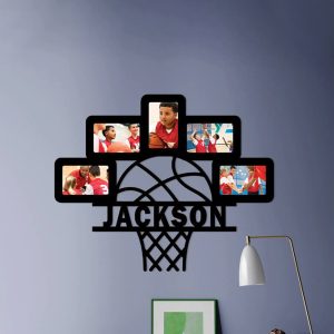 UnusualStandout #747 Personalized Basketball Themed Metal Photo Frame