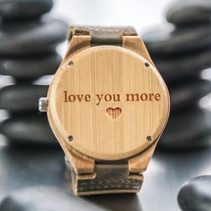 UnusualStandout #750 Personalized Photo Wooden Watch