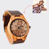 UnusualStandout #752 Personalized Photo Bamboo Wooden Watch